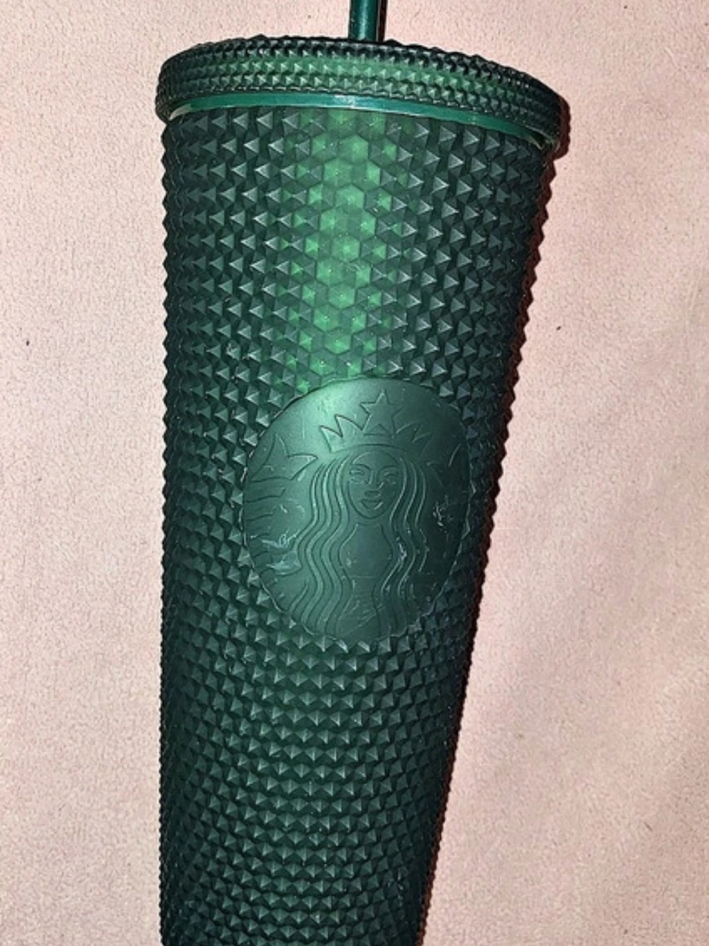 Starbucks Matte Dark Green Studded Tumbler Venti 24 oz